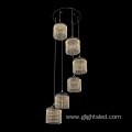 Luxury K9 crystal 72w modern chandeliers pendant lighting